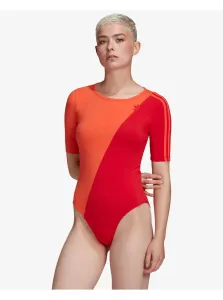 adidas Originals Adicolor Sliced Trefoil Body Červená Oranžová