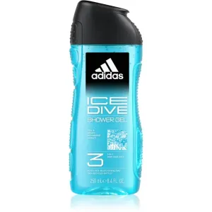 Adidas Ice Dive Shower Gel 3-In-1 250 ml sprchovací gél pre mužov
