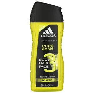 Adidas Pure Game sprchový gél na telo a vlasy 3v1 pre mužov 250 ml