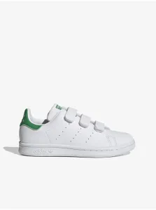White adidas Originals Stan Smith Kids' Sneakers - Boys #594345