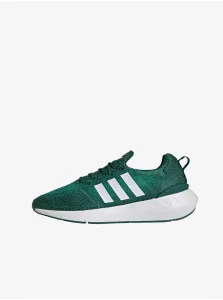 Zelené pánske žíhané tenisky adidas Originals Swift Run 22 #639773