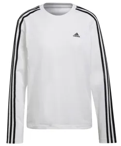 adidas 3S LS T Dámske tričko s dlhým rukávom, biela, veľkosť #465228