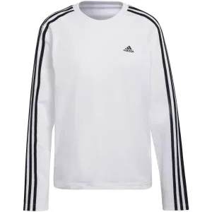 adidas 3S LS T Dámske tričko s dlhým rukávom, biela, veľkosť #457251