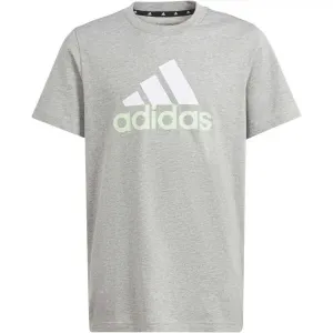 adidas BIG LOGO TEE Chlapčenské tričko, sivá, veľkosť #9153695