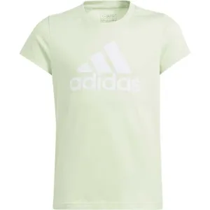 adidas BIG LOGO TEE Dievčenské tričko, svetlo zelená, veľkosť #9175147