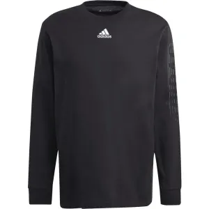adidas BL PUFF LS T Pánske tričko, čierna, veľkosť S