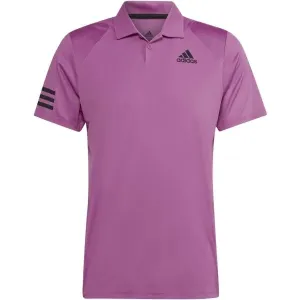 adidas CLUB 3STR POLO Pánske tričko, fialová, veľkosť #4215356