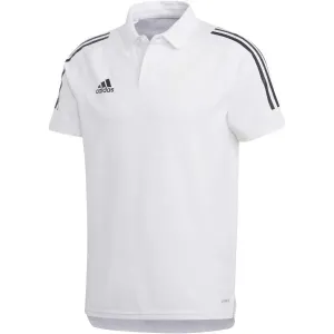 adidas CON20 POLO Pánske tričko polo, biela, veľkosť #473011