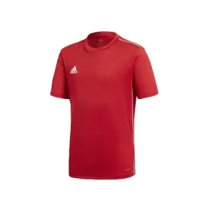 adidas CORE18 JSY Y Juniorský  futbalový dres, červená, veľkosť #757232