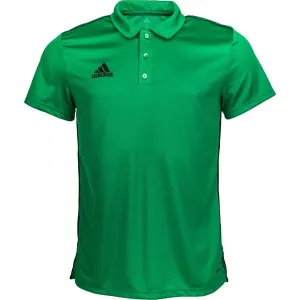 adidas CORE18 POLO Polo tričko, zelená, veľkosť M