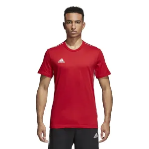adidas CORE18 TEE Pánske tričko, červená, veľkosť S