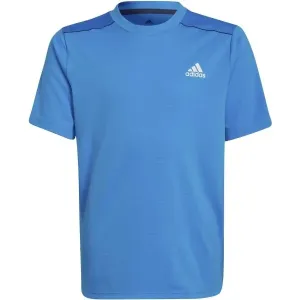 adidas D4S TEE Chlapčenské športové tričko, modrá, veľkosť 152