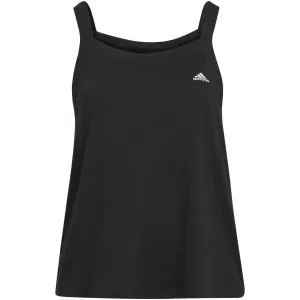 adidas YOGA TANK INC Dámske športové tričko v plus size, čierna, veľkosť 2x