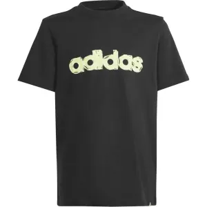 adidas GRAPHIC FOLDED T-SHIRT Detské tričko, čierna, veľkosť