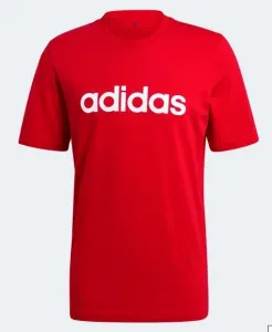 Tričko adidas ESSENTIALS EMBROIDERED LINEAR LOGO Červená #454297