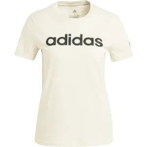 adidas LIN T Dámske tričko, béžová, veľkosť M