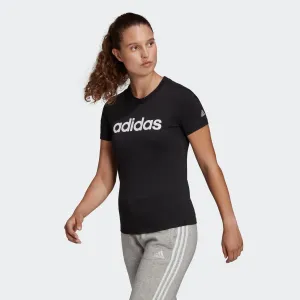 adidas LIN T Dámske tričko, čierna, veľkosť M