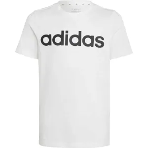 adidas LIN TEE Chlapčenské tričko, biela, veľkosť 164