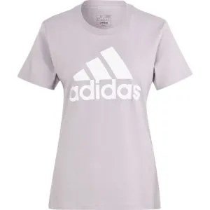 adidas LOUNGEWEAR ESSENTIALS LOGO Dámske tričko, fialová, veľkosť