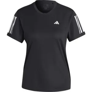 adidas OWN THE RUN TEE Dámske bežecké tričko, čierna, veľkosť #5591240