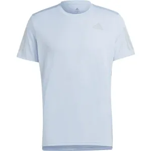 adidas OWN THE RUN TEE Pánske bežecké tričko, svetlomodrá, veľkosť #5942310