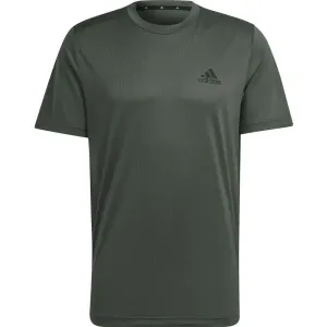 adidas PL T Pánske športové tričko, khaki, veľkosť XL #411644