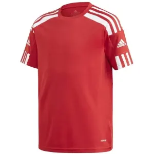 adidas SQUAD 21 JSY Y Chlapčenský futbalový dres, červená, veľkosť #5152749