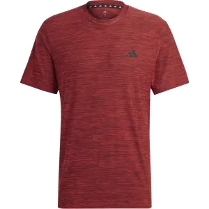 adidas TR-ES STRETCH T Pánske športové tričko, vínová, veľkosť #7260139