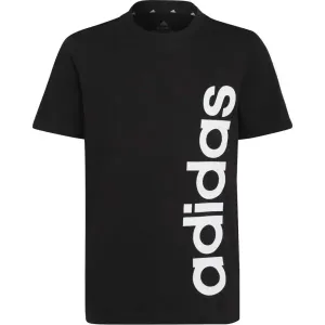 adidas U LIN TEE Chlapčenské tričko, čierna, veľkosť #6707303