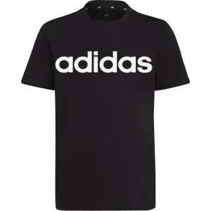 adidas U LIN TEE Chlapčenské tričko, čierna, veľkosť