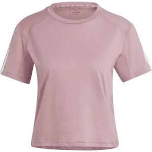 adidas W TR-ES COT T Dámske športové tričko, ružová, veľkosť #7654385