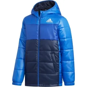 adidas YK J SYNTHETIC Juniorská zimná bunda, modrá, veľkosť #5823320