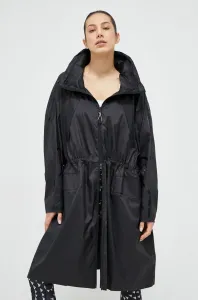 Bunda parka adidas by Stella McCartney dámska, čierna farba, prechodná, oversize #8138511