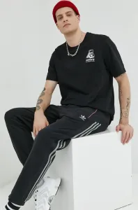 Bavlnené tričko adidas Originals čierna farba, s nášivkou #6551481