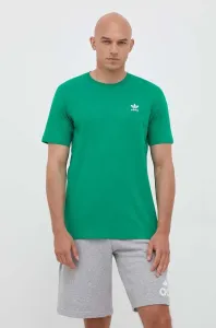 Bavlnené tričko adidas Originals zelená farba, s nášivkou #8741809