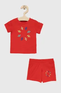 Detská súprava adidas Originals HE6853 červená farba #5826445