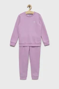 Detská tepláková súprava adidas Originals fialová farba #254873