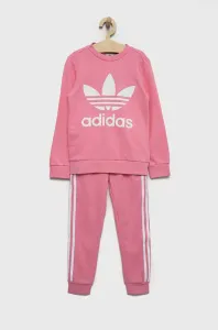 Detská tepláková súprava adidas Originals ružová farba #254652