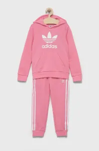 Detská tepláková súprava adidas Originals ružová farba #9152675