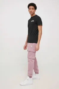 Nohavice adidas Originals Adicolor HE6988 pánske, ružová farba, jednofarebné