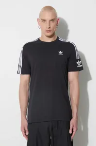 Bavlnené tričko adidas Originals IA6344-BLACK, čierna farba, s nášivkou