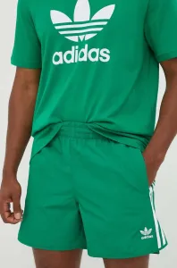 Šortky adidas Originals pánske, zelená farba