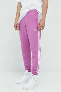 Tepláky adidas Originals pánske, ružová farba, s nášivkou #8444293