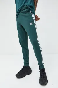 Tepláky adidas Originals pánske, zelená farba, s nášivkou #8675386