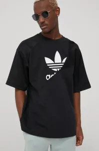 Tričko adidas Originals HG1438 pánsky, čierna farba, s potlačou