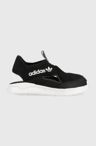 Detské sandále adidas Originals 36 SANDAL C čierna farba