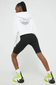 Bavlnená mikina adidas Originals dámska, biela farba, s nášivkou #244735