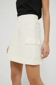 Bavlnená sukňa adidas Originals béžová farba, mini, áčkový strih #7812262