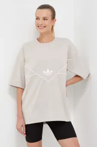 Bavlnené tričko adidas Originals béžová farba #8740188