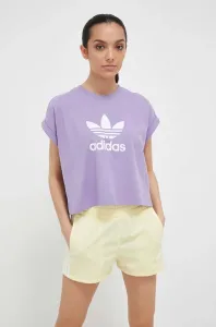 Bavlnené tričko adidas Originals fialová farba #8735901